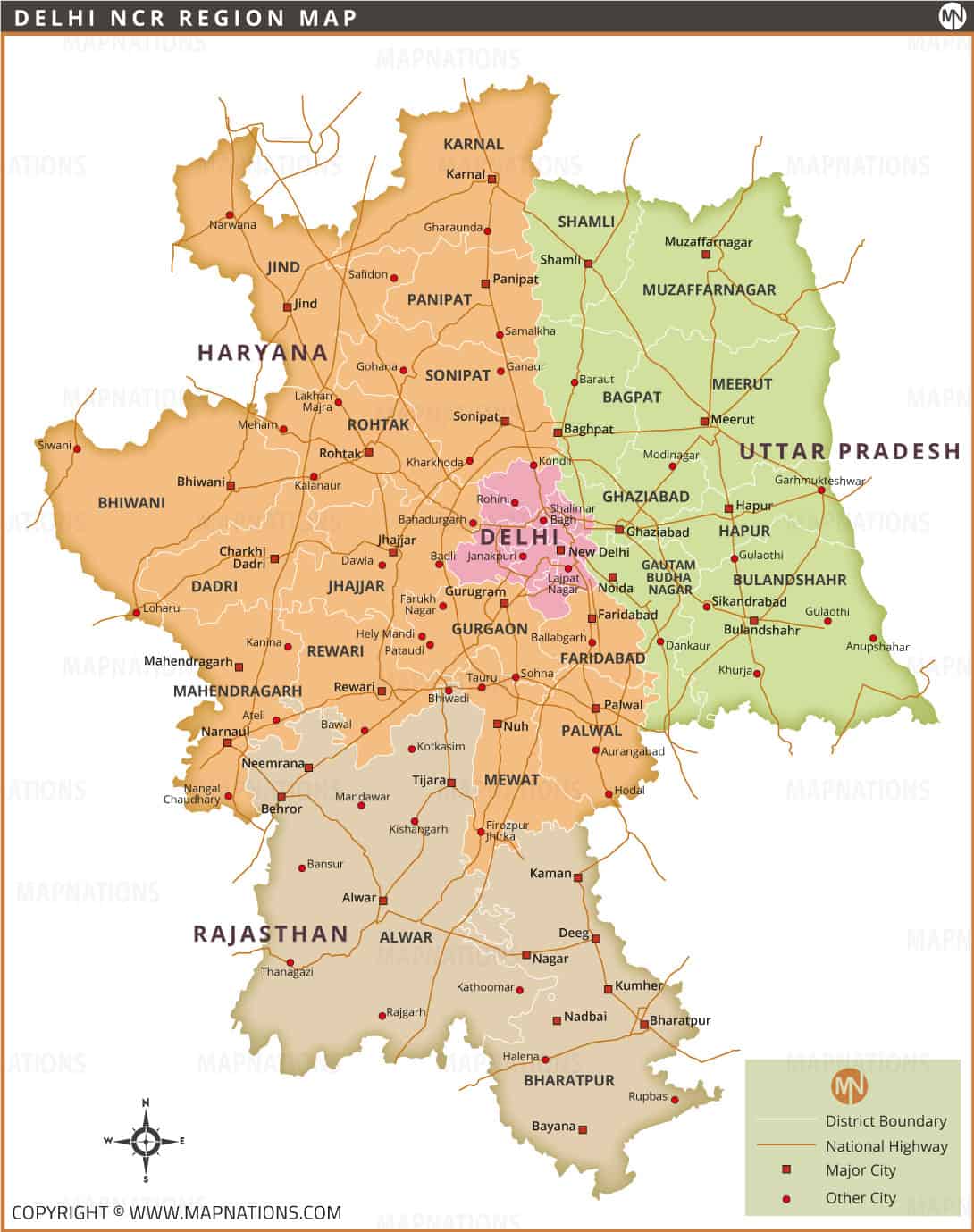 Complete Delhi NCR City Names List: Districts & Real Estate Hubs